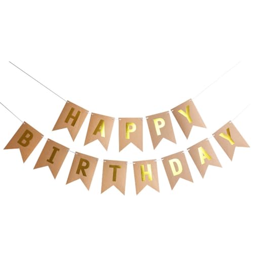 RDNKVB Happy Birthday Girlande Banner Geburtstag Vintage Dekoration Geburtstagsdekoration Geburtstagsparty Dekoration Babyparty von RDNKVB