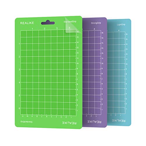 REALIKE Schneidematte für Cricut Joy Schneideschreibmaschine 4,5 "x 6,5" Zoll 11,4 cm x 16,5 cm Ersatz-Klebematte Ersatzkleber Klebrige Schneidematten 3 Matten von REALIKE