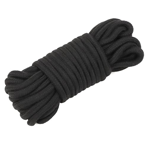 REAQUE Baumwollkordel Kordel, Kordel 100 Prozent Baumwolle 8mm Breit, Weiche Baumwollkordel, Twisted Mooring Rope aus Baumwolle, für Turnbeutel, Taschen & Hosen, Haustier-Seil(10M) von REAQUE