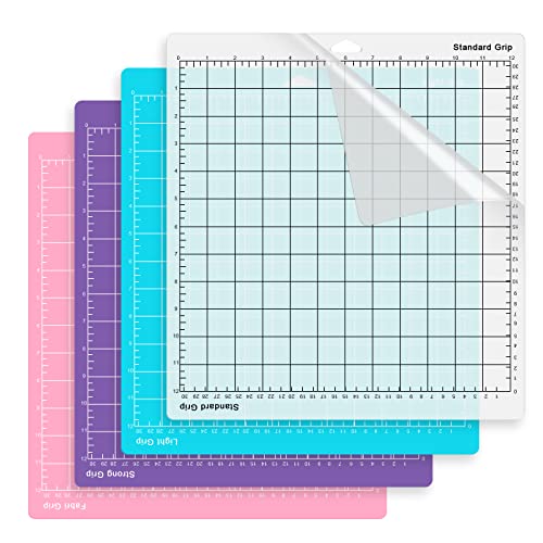 REAQUE Schneidematte Plotter für Cricut, 30,5 x 30,5 cm (12x12 Zoll), (StandardGrip, LightGrip, StrongGrip, FabricGrip), für Cricut Explore Air 2/Air/One Maker von REAQUE