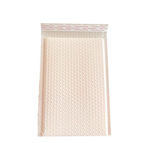 Luftpolstertaschen, hellrosa Versandtaschen für kleine Unternehmen, farbig, gepolsterte Versandumschläge, blickdicht, matt, selbstklebende Luftpolstertaschen, rosa, 20 x 25 cm, 10 Stück von REDAEL