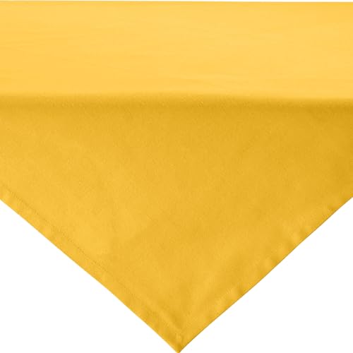 REDBEST Mitteldecke Tulsa Baumwolle Curry Größe 80x80 cm von REDBEST