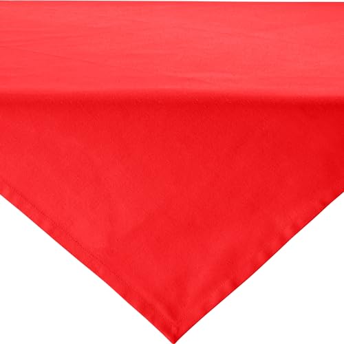 REDBEST Mitteldecke Tulsa Baumwolle rot Größe 80x80 cm von REDBEST