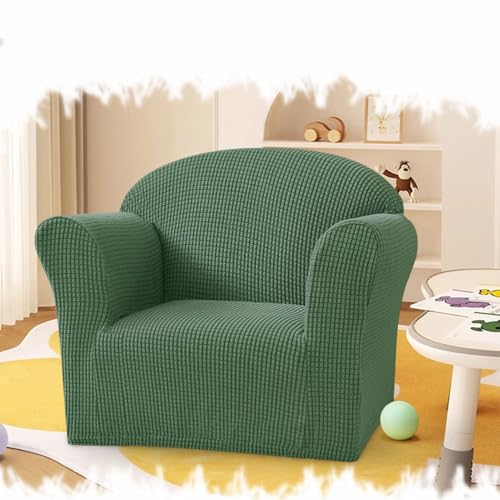 REDEXI Kinder Sofa Überzug Waschbar Sofabezug Kleine Karos Couch Überzug Möbelschutz Jacquardstoff Couchbezug Sofaschutz Weicher Stretch Protector ﻿(Green) von REDEXI