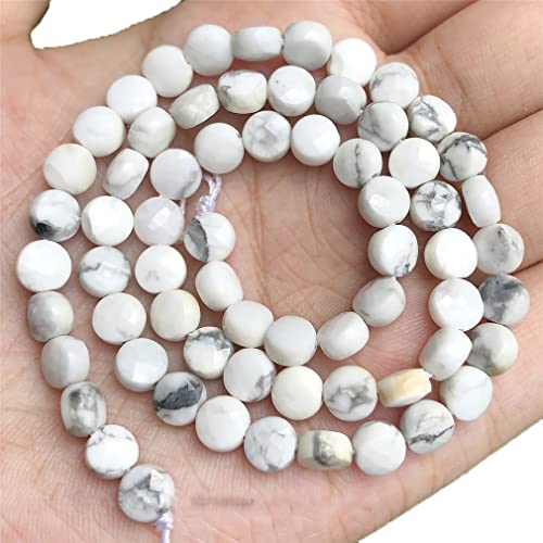 Natursteine, matt, weiß, Türkis, röhrenförmig, rund, lose Rocailles-Perlen für Schmuckherstellung, DIY, handgefertigtes Armband, Typ 23 von REHJJDFD