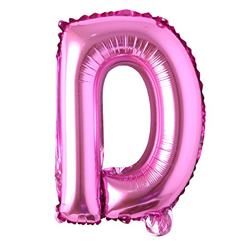 Rose Red 71,1 cm Buchstaben Alphabet Zahlen Ballons Folie Mylar-Party Hochzeit Bachelorette Geburtstag Brautparty Babyparty Abschlussfeier Jubiläum Feier Dekoration (nicht schweben) (71,1 cm Rose Red D) von REIANS