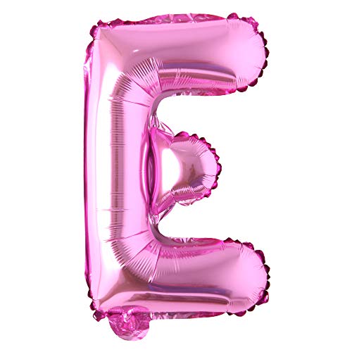 Rose Red 71,1 cm Buchstaben Alphabet Zahlen Ballons Folie Mylar-Party Hochzeit Bachelorette Geburtstag Brautparty Babyparty Abschlussfeier Jubiläum Feier Dekoration (nicht schweben) (71,1 cm Rose Red E) von REIANS