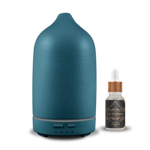 Aroma Diffuser AS Mini (sea Green) | von Reima | Ultraschall Luftbefeuchter | inkl. hochwertigem Parfümöl Le Patron | edle Herren-Duftkombination von REIMA AirConcept GmbH