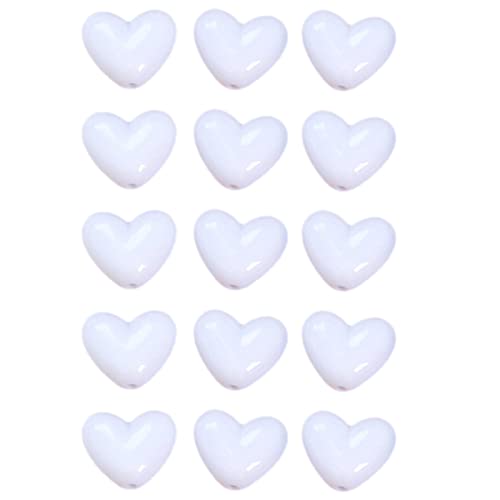 15 Stück Cartoon-Herz-Anhänger aus Acryl, lose Perlen, Schmuck von REITINGE
