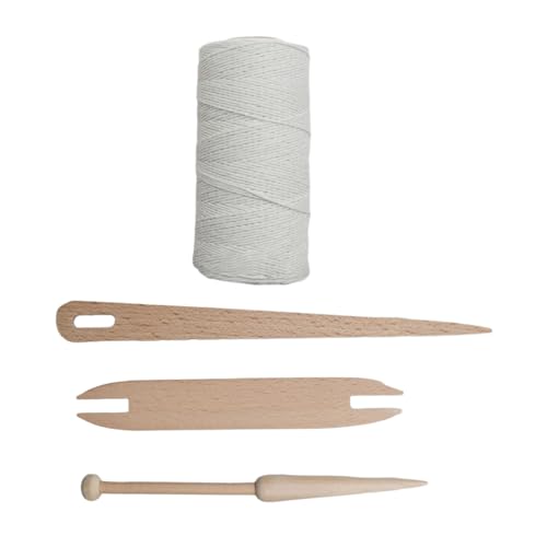 Baumwollgarn, Teppiche, Garn, Kettfaden, mit 3 Werkzeugen, perfekt zum Weben von Teppichen, Wandteppichen, Teppichen, Weben von Faden von REITINGE