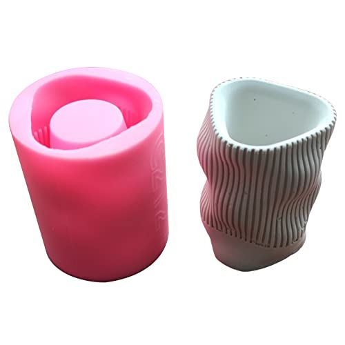 Geometrische Gips Blumentopf Silikonharzform Epoxidharz Gussform Saftige Vase Zementform Kerzenhalterform von REITINGE