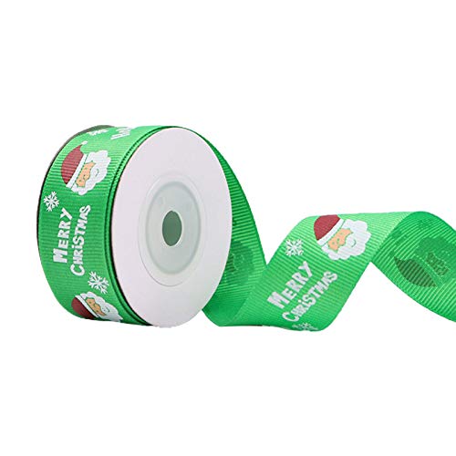 Weihnachts-Ripsband für Geschenkverpackungen, festliche Schleifen, 7, 10, 25 mm, Rot / Grün von REITINGE