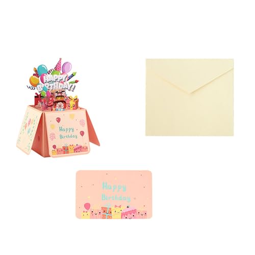 Zarte schwebende Schachteln, Geburtstagskarte, Umschlag, 3D-Boxen, Geburtstagskarte für Urlaubsgrüße, Freundschaftsnachricht, Karte von REITINGE