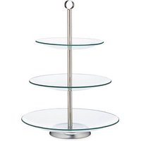 relaxdays Etagere transparent/silber 40,0 cm von RELAXDAYS