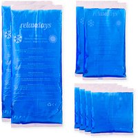 relaxdays Kühlpad-Set 8er 10026303_0 blau, 1 Set von RELAXDAYS