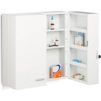 relaxdays Medizinschrank XXL Premium ohne Norm weiß von RELAXDAYS