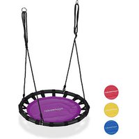 relaxdays Nestschaukel violett 80,0 cm von RELAXDAYS