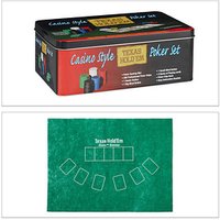 relaxdays Poker-Set TEXAS HOLD'EM Kartenspiel von RELAXDAYS