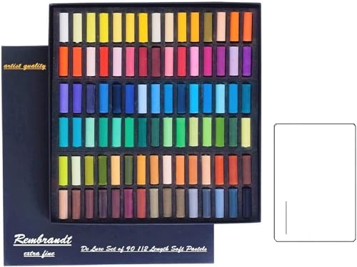 REMBRANT Espace Beaux Arts Rembrandt Weiche Pastellkreiden - Box mit 90 halben Kreiden Set von REMBRANT Espace Beaux Arts