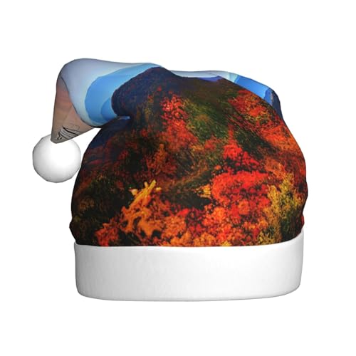 Blue Ridge Mountains Weihnachtsmütze für Weihnachten, Neujahr, Feiertage, Party, schafft festliche Atmosphäre, Unisex von REMYS