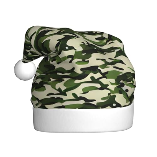 REMYS Weihnachtsmütze mit Camouflage-Muster, für Weihnachten, Neujahr, Feiertage, Party, schafft festliche Atmosphäre, Unisex von REMYS