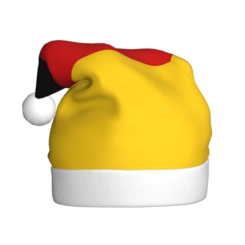 REMYS Weihnachtsmütze mit Deutschland-Flagge, für Weihnachten, Neujahr, Feiertage, Party, schafft festliche Atmosphäre, Unisex von REMYS