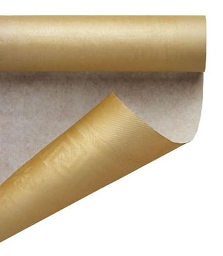 REPLOOD Damast-Tischdecken, 3 Rollen, 120 x 700 cm, verschiedene Farben (Gold) von REPLOOD