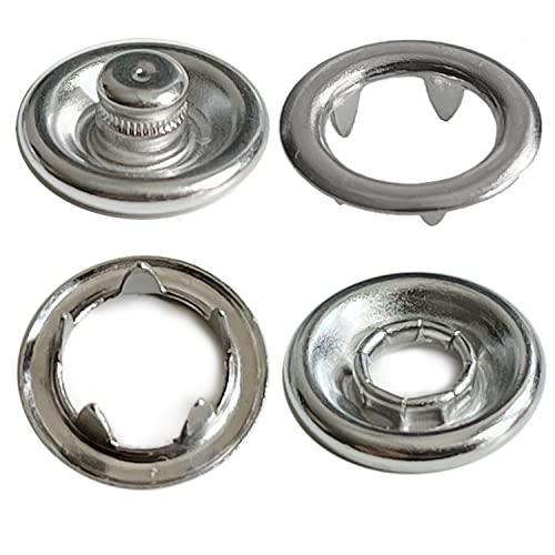 Lange Zinken Jersey Druckknöpfe 11mm Metall Nähzubehör Buttons Knöpfe zum Annähen Jessey Snaps für DIY Basteln Stoff, Kleidung Taschen von RERI