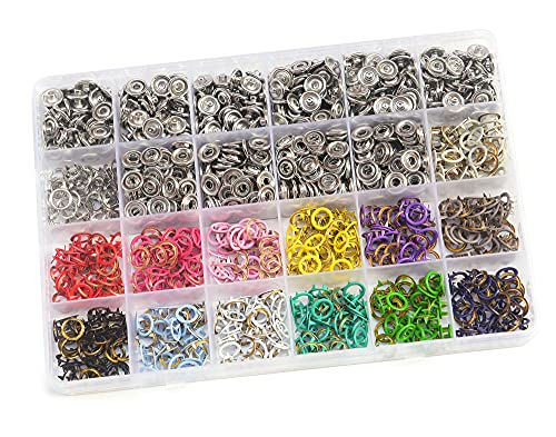 RERI 280 Set 14 Farben Jersey Druckknöpfe Metall Druckknöpfe Φ9.5mm Für DIY Basteln Baby Kinder Kinderbekleidung,Kleidung Taschen,Handgemaakt von RERI