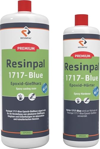 3kg Resinpal 1717-Blue Gießharz Set | Ökologisch | inkl. Becher & Rührstab | Glasklares Epoxidharz für DIY & Gießen 3kg Resinpal 1717-Blue Gießharz Set | Ökologisch | inkl. Becher & Rührstab | Glasklares Epoxidharz für DIY & Gießen von RESINPAL