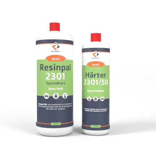 Epoxidharz Resinpal 2301 Set 3kg – Transparent & Glasklar Epoxy Harz mit Härter – Kunstharz für Gießen, Laminieren, Reparaturen, Holz, Beton, Boot – Profi & Anfänger, Made in Germany Epoxidharz Resinpal 2301 Set 3kg – Transparent & Glasklar Epoxy Harz mit Härter – Kunstharz für Gießen, Laminieren, Reparaturen, Holz, Beton, Boot – Profi & Anfänger, Made in Germany von RESINPAL