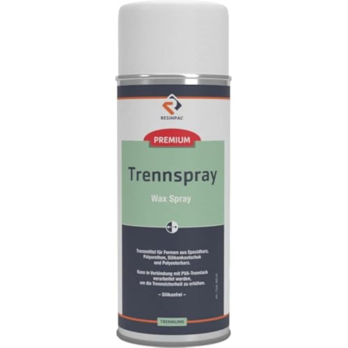 Trennspray RESINPAL 400 ml | Für Epoxidharz, Gießharz, Polyesterharz und Silikonkautschuk | Formentrennmittel für GFK-Fomren und Silikon-Formen | von RESINPAL