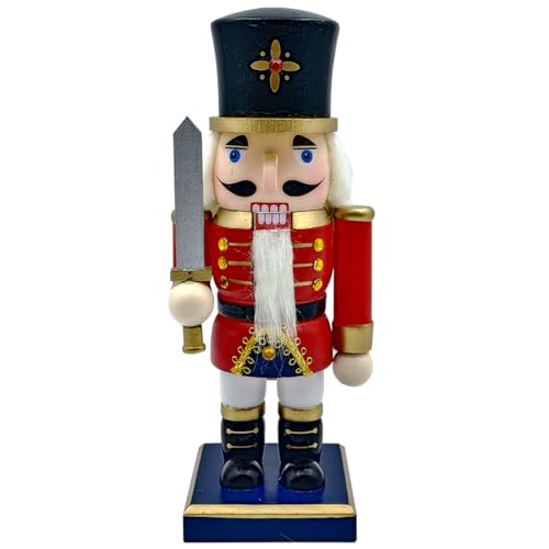 RETUOLWAG 1 x 23 cm Holz Weihnachten Nussknacker Ornament Dekorationen Walnüsse König Soldaten Puppen Dekorationen von RETUOLWAG