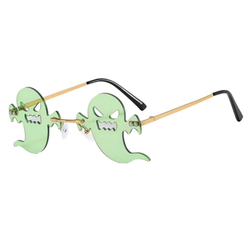 RETUOLWAG Halloween-Brille, Metall, rahmenlos, Halloween-Brille, Partybrille, Halloween-Kostüm, Brille für Kinder und Erwachsene von RETUOLWAG