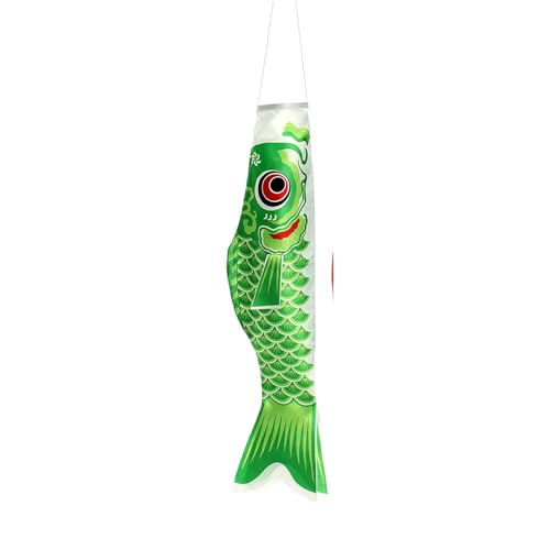 RETUOLWAG Japanische Karpfen-Windsäcke, Luftschlangen, Fischflagge, Drachen, Cartoon-Fisch, bunte Windsäcke, Karpfensocke, Flagge, Koinobori RETUOLWAG Japanische Karpfen-Windsäcke, Luftschlangen, Fischflagge, Drachen, Cartoon-Fisch, bunte Windsäcke, Karpfensocke, Flagge, Koinobori von RETUOLWAG