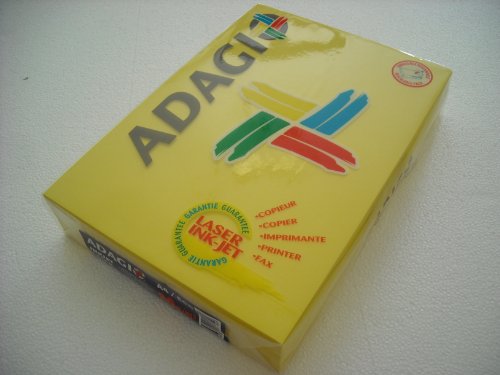 BG10275 Adagio AY2180 Kopierpapier, Laserdrucker, 80 g/m², A4, Ries, Gelb von REY