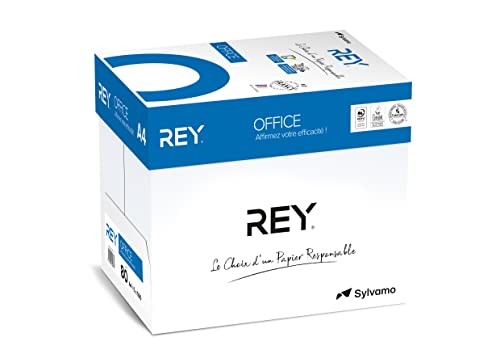 REY® OFFICE, papier blancheur élevée, 80g, A4, PEFC™, carton de 5x500 feuilles, blanc von REY