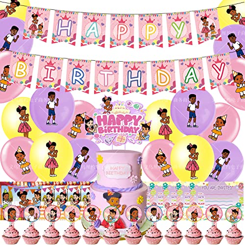 Gracie's Hoek Geburtstag Party Dekoration Ballon 32 Stück Gracie Party Supplies Happy Birthday Banner Corner Partyballon Kinder Geburtstag Kuchen Toppers Dekorationen Party Supplies von REYOK