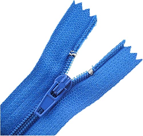 Reißverschlussband Nr. 3, Metall-Nylon-Spulenreißverschlüsse, 5 Stück Nylon-Nähreißverschlüsse, Zubehör for Reißverschlüsse for Selbernähen, Basteln, Schneidern, Taschen, Kleidungsstücke(Blue,25cm) von RFDRR