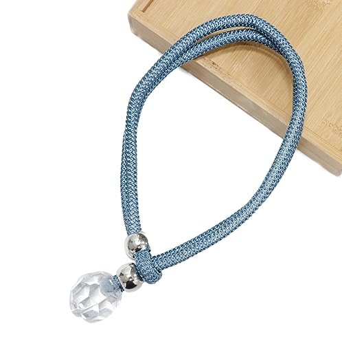 Vorhanggurt, Vorhangbinder 6 Stück Kristall Vorhanggurte Wohnzimmer Schnallenbänder mit Kabelbinder Dekorationsgurte Gurte(Gray Blue) von RFDRR