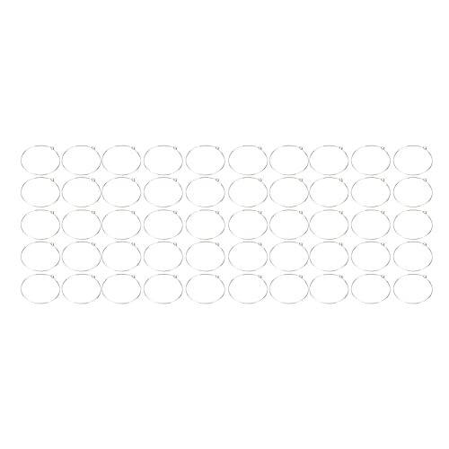 50 Stück hypoallergene, leichte Creolen für die Schmuckherstellung, 35 mm Weinglas-Etiketten aus Edelstahl von RGBGW