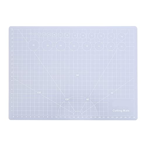 Durchscheinende Schneideunterlage, rutschfestes Schneidebrett zum Basteln, Schreiben, Zeichnen, A5, durchscheinendes Schneidebrett (A4-translucent cutting board) von RGBGW