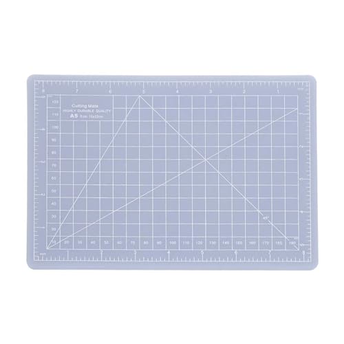 Durchscheinende Schneideunterlage, rutschfestes Schneidebrett zum Basteln, Schreiben, Zeichnen, A5, durchscheinendes Schneidebrett (A5-translucent cutting board) von RGBGW