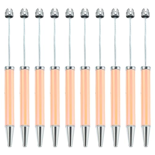 RGYBAO 10 Stück mehrfarbiger Perlenstift, glattes Schreiben, Perlenstift, 1,0 mm, Perlen-Kugelschreiber, Neuheit, Schreibwarenbedarf von RGYBAO