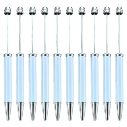 RGYBAO 10 Stück mehrfarbiger Perlenstift, glattes Schreiben, Perlenstift, 1,0 mm, Perlen-Kugelschreiber, Neuheit, Schreibwarenbedarf von RGYBAO