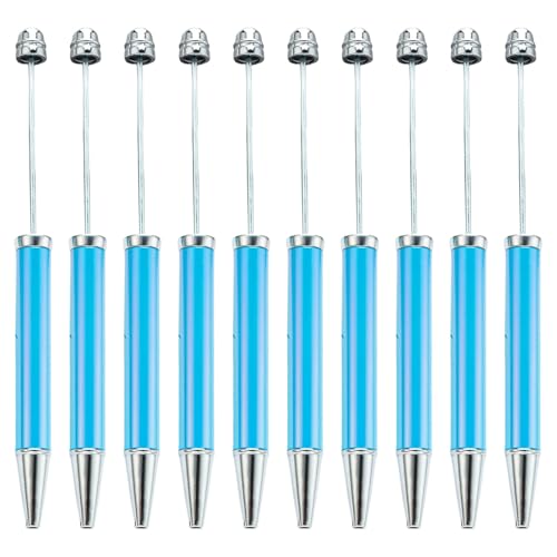 RGYBAO 10 Stück mehrfarbiger Perlenstift, glattes Schreiben, Perlenstift, 1,0 mm, Perlen-Kugelschreiber, Neuheit, Schreibwarenbedarf von RGYBAO