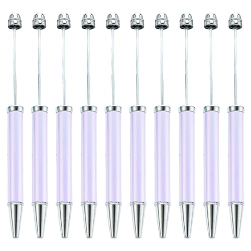 RGYBAO 10 Stück mehrfarbiger Perlenstift, glattes Schreiben, Perlenstift, 1,0 mm, Perlen-Kugelschreiber, Neuheit, Schreibwarenbedarf von RGYBAO