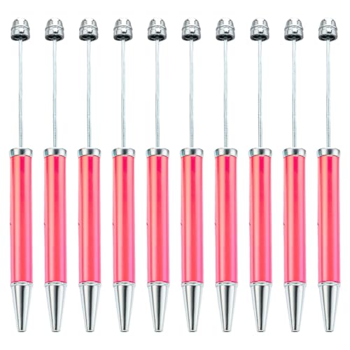 RGYBAO 10 Stück mehrfarbiger Perlenstift, glattes Schreiben, Perlenstift, 1,0 mm, Perlen-Kugelschreiber, Neuheit, Schreibwarenbedarf von RGYBAO