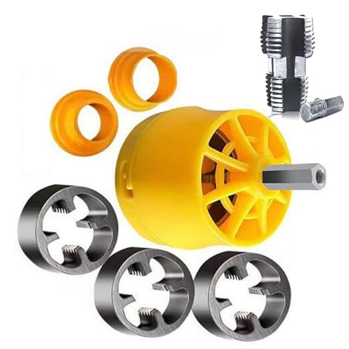RGYBAO Gewindeschneider-Werkzeug-Set, Rohrgewindeform-Set, Sanitär-Gewindeschneider, Werkzeug, Reparatur, 7-teilig RGYBAO Gewindeschneider-Werkzeug-Set, Rohrgewindeform-Set, Sanitär-Gewindeschneider, Werkzeug, Reparatur, 7-teilig von RGYBAO