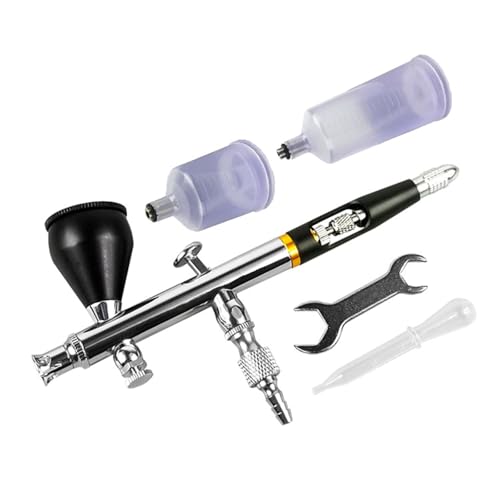 RGYBAO Precisions Airbrush-Set, 0,3 mm Düse mit verstellbarem Sprühregler, Multifunktions-Airbrush-Werkzeug, einfach zu tragen von RGYBAO